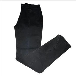 Women Black Bottom Slit Pants
